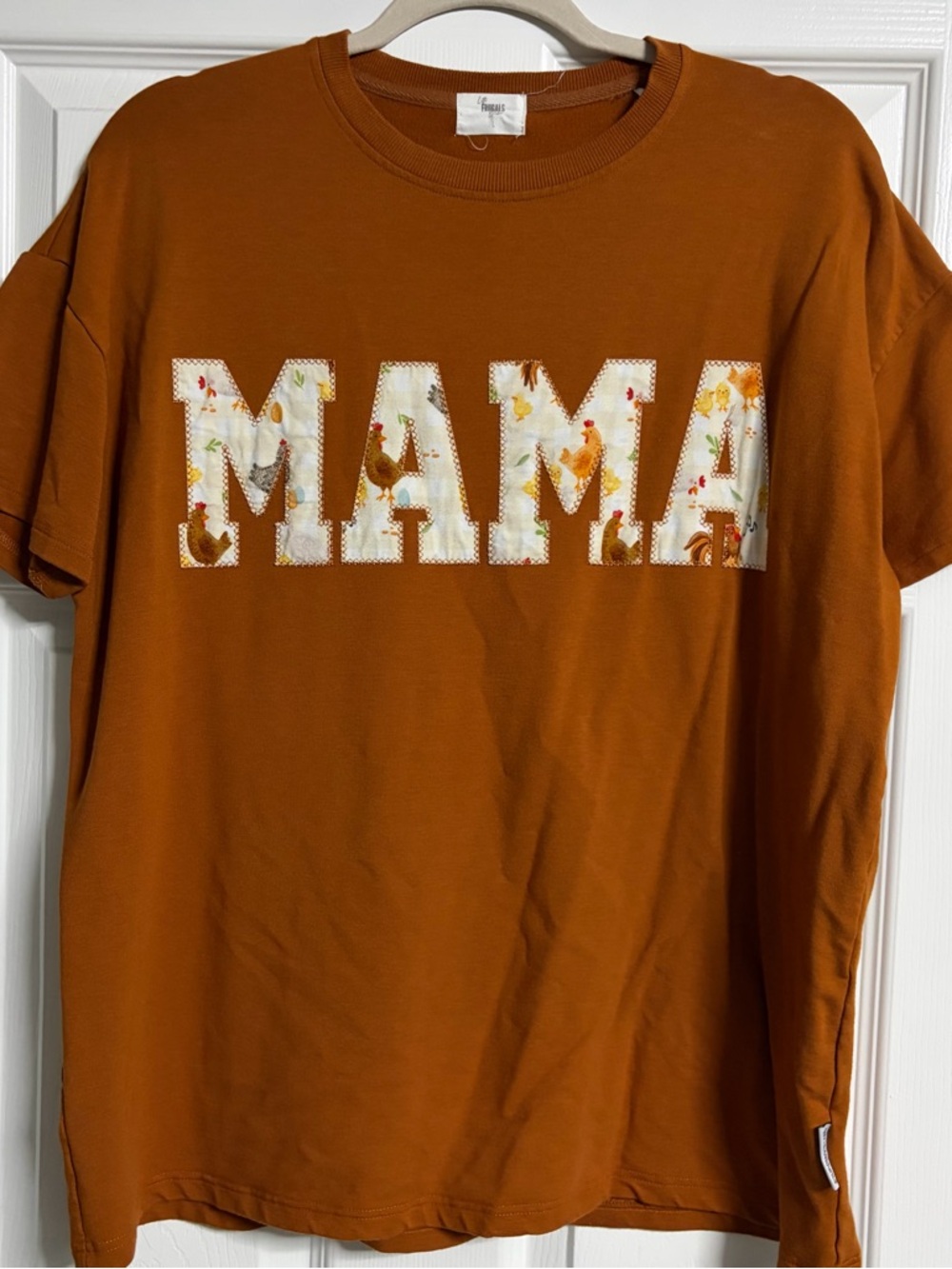 Mama Short Sleeve Tee - Rust Brown